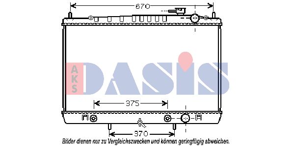 AKS DASIS radiatorius, variklio aušinimas 070123N